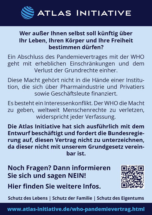 Informationszettel zum Pandemievertrag der WHO (zweite Seite)